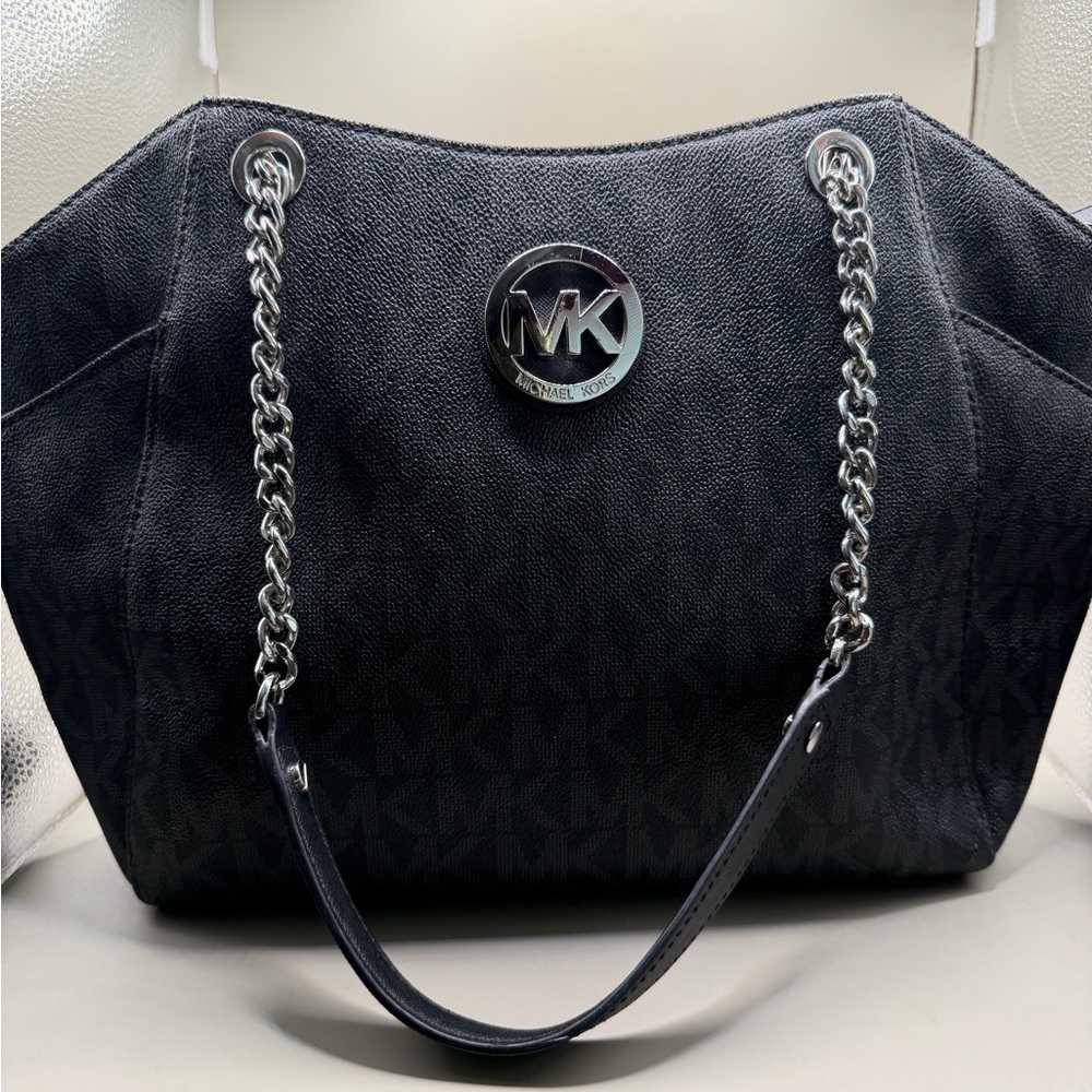 Michael Kors Jet Set Large Signature Logo Shoulder Bag